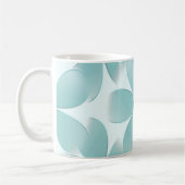 Caneca. Padrão floral verde. Koffiemok (Links)
