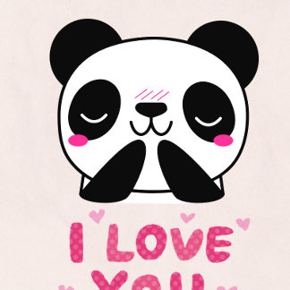 caneca panda coração desenho koffiemok