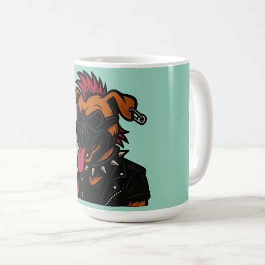 Caneca para café cachorro maluco koffiemok (Voorkant rechts)