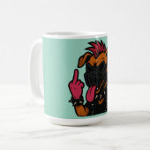 Caneca para café cachorro maluco koffiemok (Voorkant links)