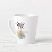 Caneca para café latte linhas e flores latte mok (Linkerhoek)