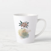 Caneca para café latte linhas e flores latte mok (Rechts)