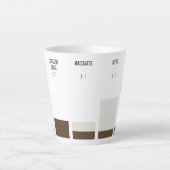 Caneca para café latte - proporção de café latte mok (Voorkant)