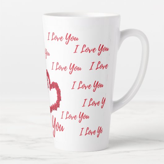 Caneca para Café Latte Romântica Latte Mok (Rechts)