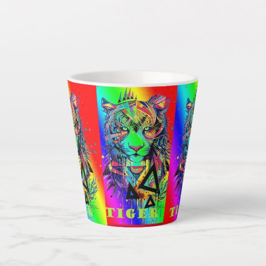 Caneca para café latte/Tigres Latte Mok (Voorkant)