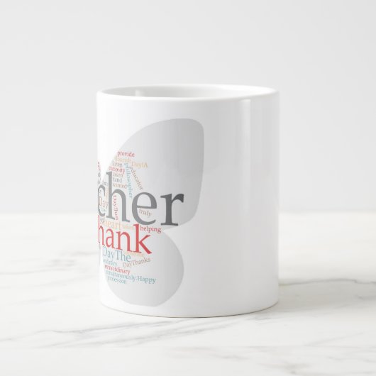 Caneca para professora grote koffiekop (Voorkant)