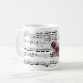 Caneca partitura e bateria koffiemok (Voorkant links)