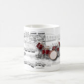 Caneca partitura e bateria koffiemok (Center)