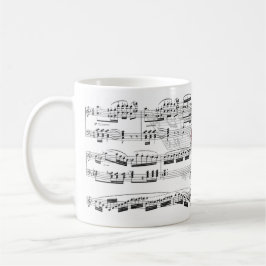 Caneca partitura e bateria koffiemok