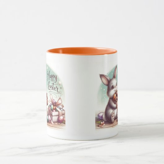 caneca personalizada coelho da páscoa mok (Midden)