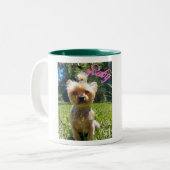 CANECA PERSONALIZADA COM A FOTO DO SEU PET TWEEKLEURIGE KOFFIEMOK (Voorkant links)