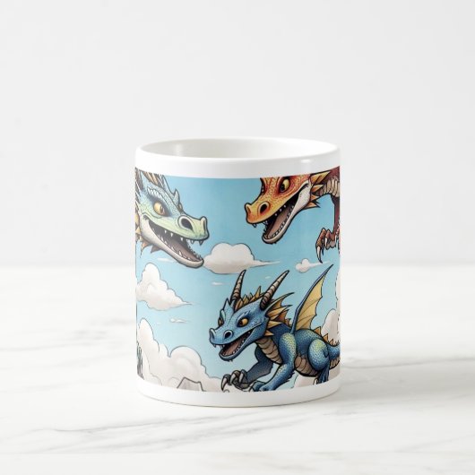 Caneca personalizada com desenho de dragões koffiemok (Center)