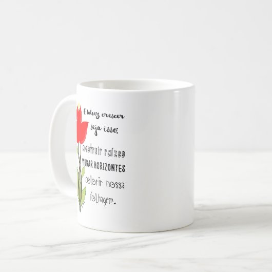 Caneca personalizada com frase e ilustração koffiemok (Voorkant links)