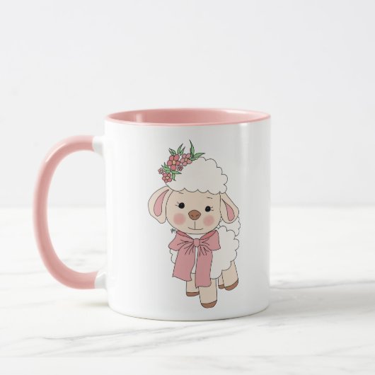 Caneca personalizada de Ovelhinha fofa Mok (Links)