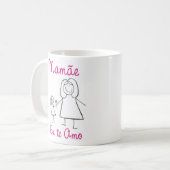 Caneca personalizada dia das mães koffiemok (Voorkant links)