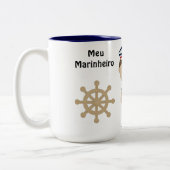 Caneca Personalizada Marinheiro Tweekleurige Koffiemok (Links)