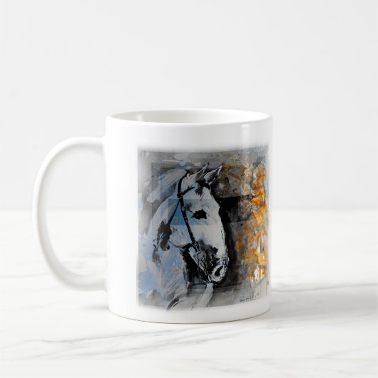 Caneca Pintura de Cavalo Koffiemok (Links)