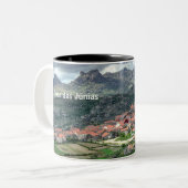 Caneca Pitoes Preta model 2 Tweekleurige Koffiemok (Voorkant links)
