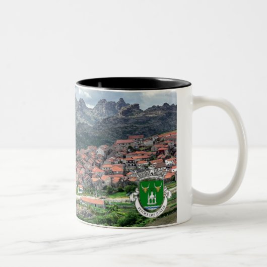 Caneca Pitoes Preta model 2 Tweekleurige Koffiemok (Rechts)