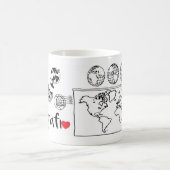 Caneca Profissão Geografia 325ml Koffiemok (Center)
