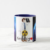 Caneca Profissão Radiologia Mok (Midden)