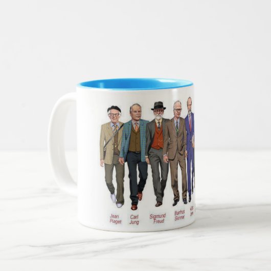 Caneca Psicólogo Tweekleurige Koffiemok (Voorkant links)