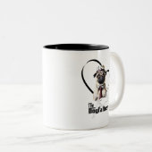 Caneca Pug - The Dogfather Tweekleurige Koffiemok (Voorkant rechts)