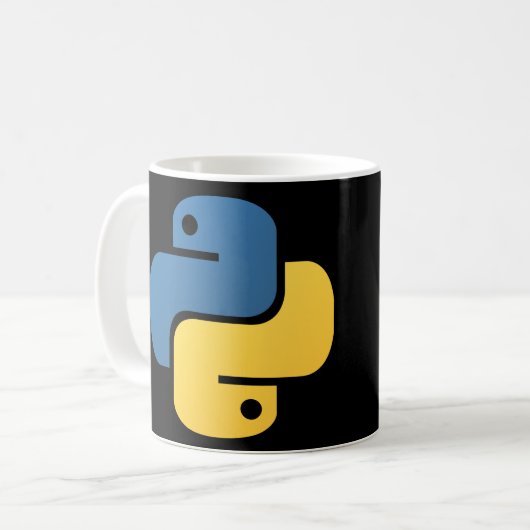 Caneca Python e Linux Mint Koffiemok (Voorkant links)