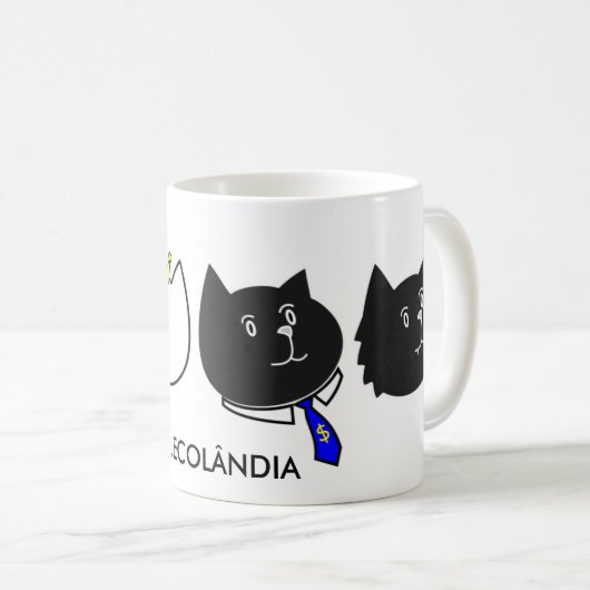 Caneca QUARTETO FELINO Koffiemok (Voorkant rechts)