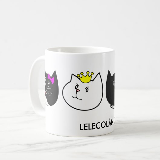 Caneca QUARTETO FELINO Koffiemok (Voorkant links)