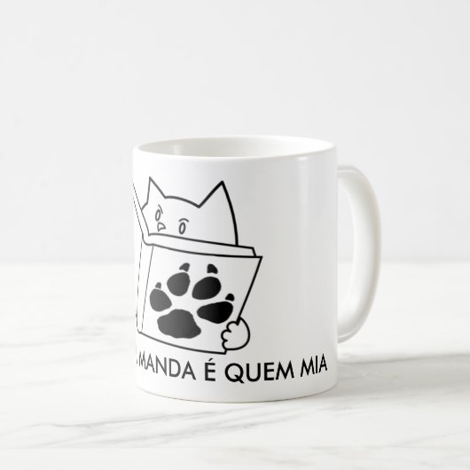 Caneca QUEM MANDA Koffiemok (Voorkant rechts)