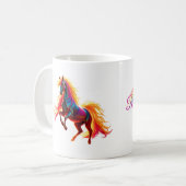 Caneca Rainbow Horse Koffiemok (Voorkant links)