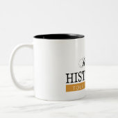 Caneca Rios de História Tweekleurige Koffiemok (Links)