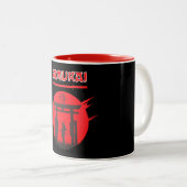 Caneca Samurai Tweekleurige Koffiemok (Voorkant rechts)