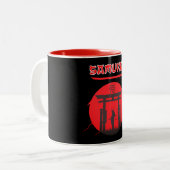Caneca Samurai Tweekleurige Koffiemok (Voorkant links)