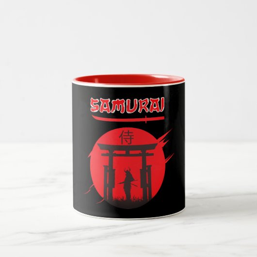 Caneca Samurai Tweekleurige Koffiemok (Center)