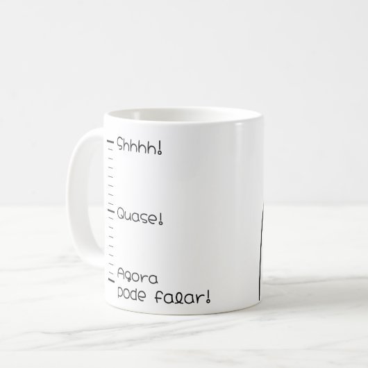 Caneca Shhhh! Koffiemok (Voorkant links)
