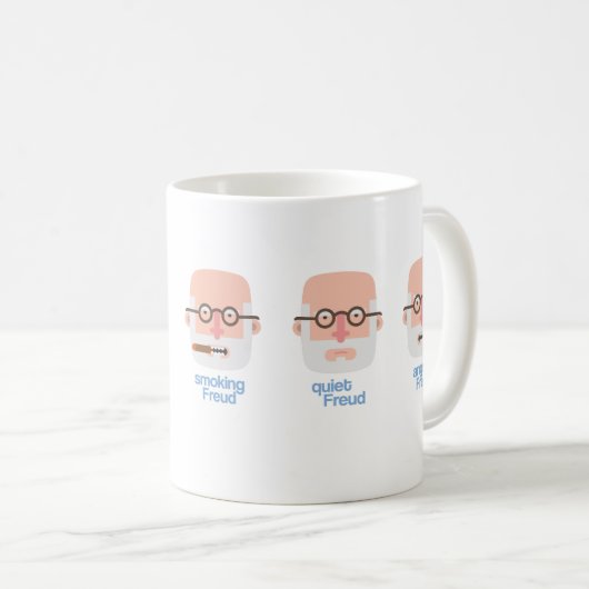 Caneca Smoking, quiet and Angry Freud Koffiemok (Voorkant rechts)