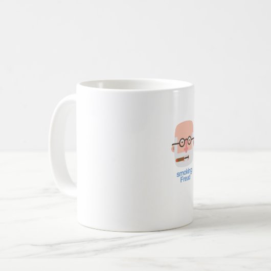 Caneca Smoking, quiet and Angry Freud Koffiemok (Voorkant links)
