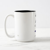 Caneca Só vim porque precisei Tweekleurige Koffiemok (Links)