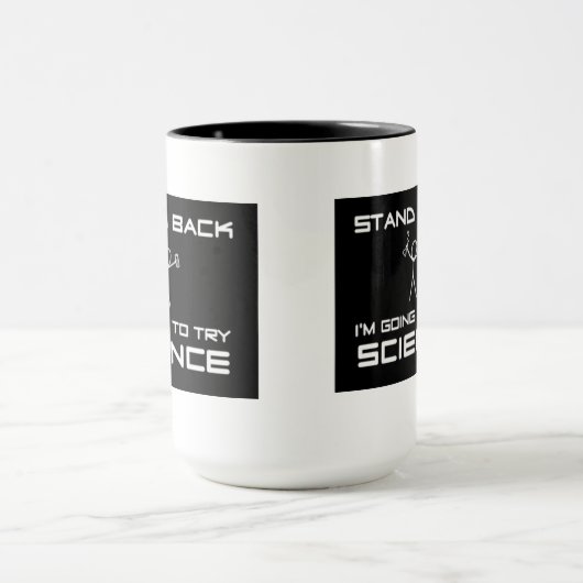Caneca Stand Back ... try science Mok (Midden)