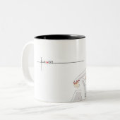 Caneca Sword Art Oline Tweekleurige Koffiemok (Voorkant links)