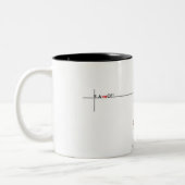 Caneca Sword Art Oline Tweekleurige Koffiemok (Links)