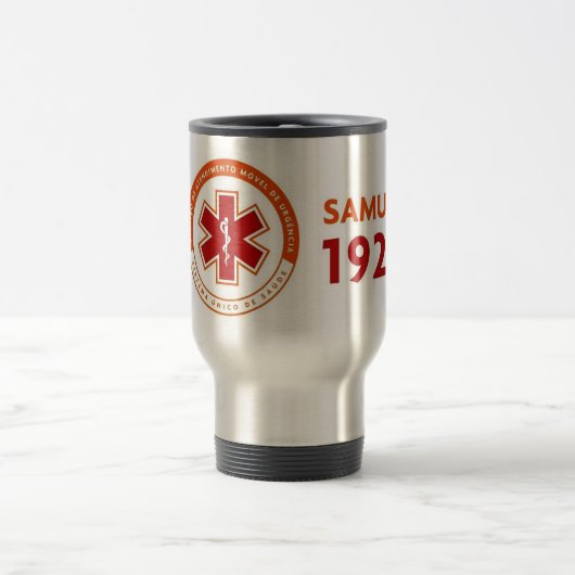 Caneca térmica logomarca SAMU 192 Reisbeker (Center)