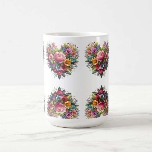 CANECA TRANSMUTAÇÃO - CORAÇÃO FLORES MAGISCHE MOK (Midden)