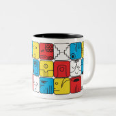 Caneca Tzolkin Kin 20 Selos Tweekleurige Koffiemok (Voorkant rechts)