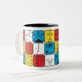 Caneca Tzolkin Kin 20 Selos Tweekleurige Koffiemok (Voorkant links)