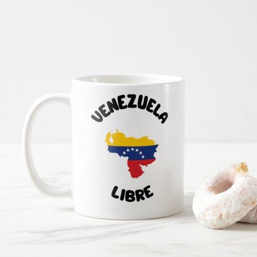 Caneca Venezuela Libre Koffiemok (Met donut)