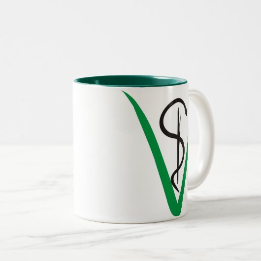 Caneca Veterinária Tweekleurige Koffiemok (Voorkant rechts)