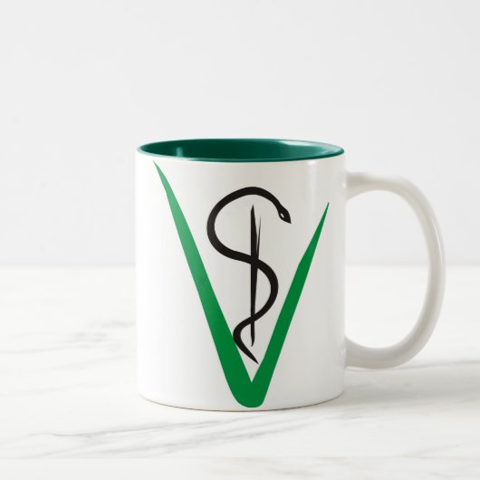 Caneca Veterinária Tweekleurige Koffiemok (Rechts)